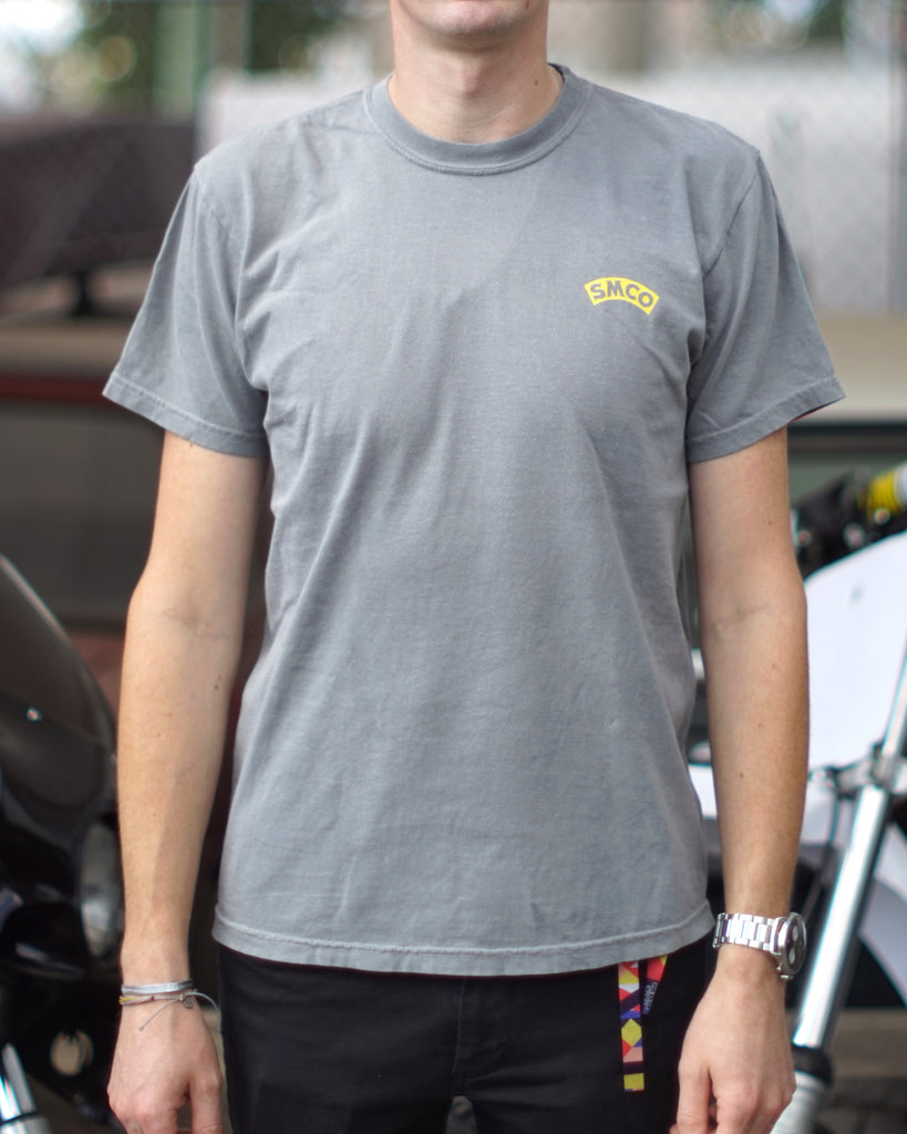 Smco Merch SMCO Classic Heavyweight Shop T-Shirt (Yellow) – Steveston Motor Co