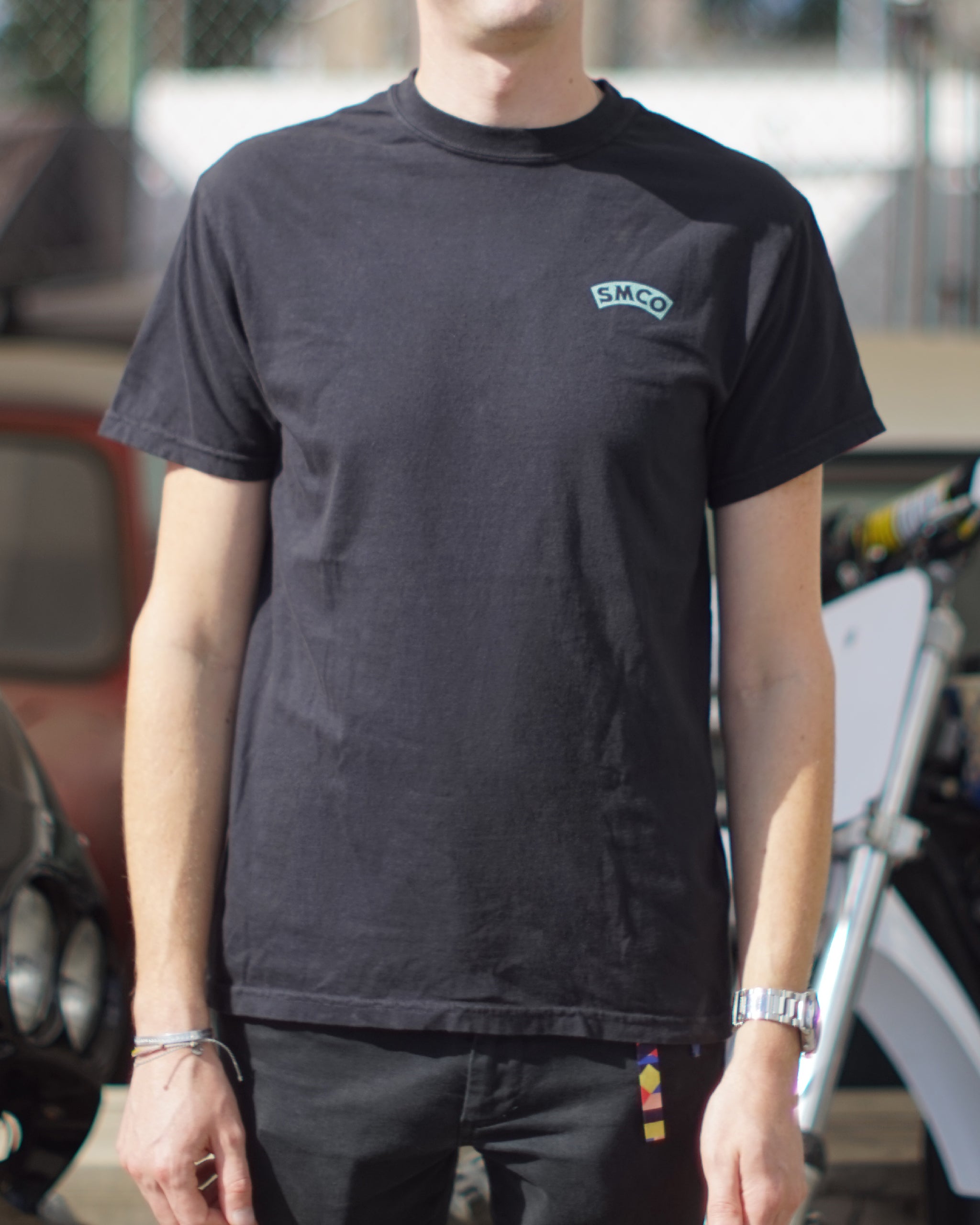 Smco Merch SMCO Classic Heavyweight Shop T-Shirt (Almond Green) – Steveston Motor Co